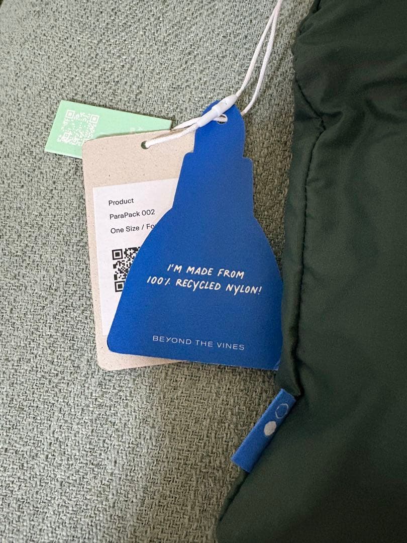 新品Beyond The Vines グリーン エコバッグ