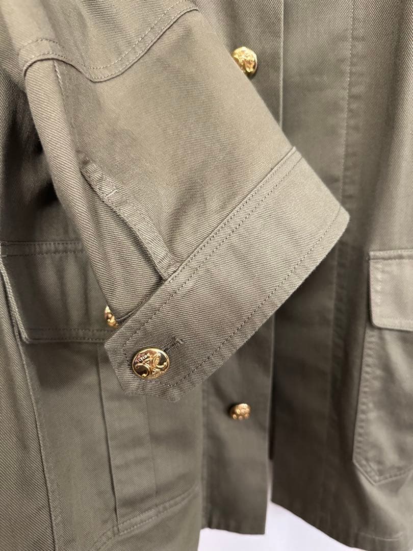 CELINE ミリタリージャケット オリーブグリーン　お値段交渉どうぞ！