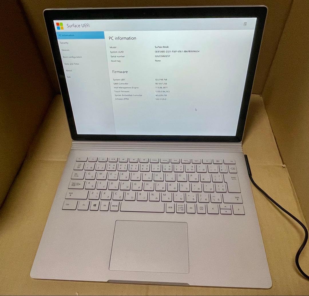 Surface Book i5 8GB/128GB/ BIOS確認 訳あり