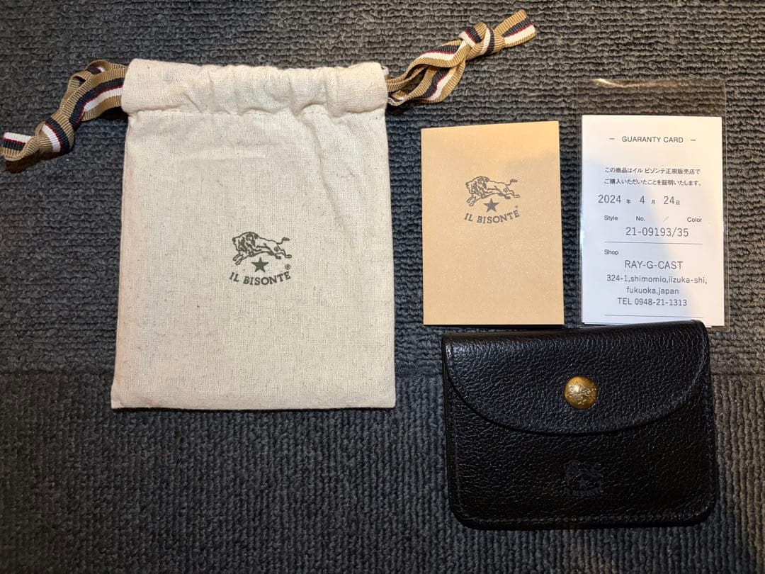 IL BISONTE イルビゾンテ カードケース ブラック54212309193