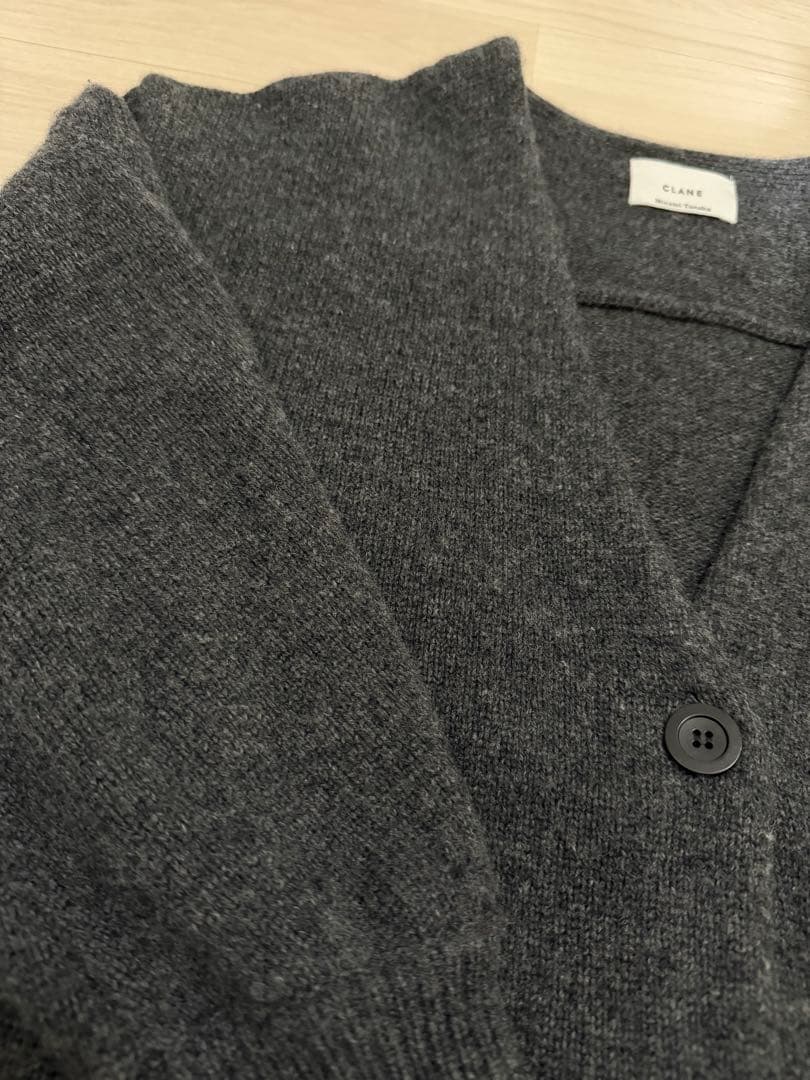 CLANE クラネ × Minami tanakaコラボ ニットカーデ グレー