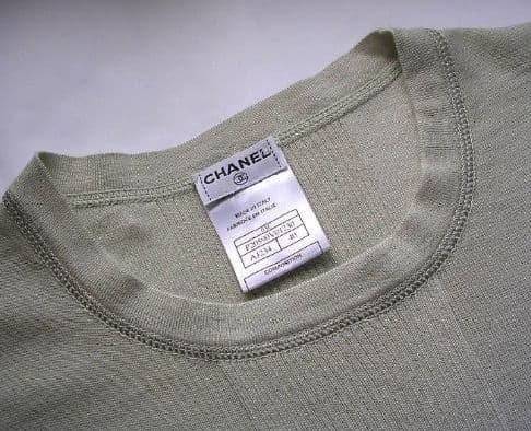 美品 シャネル CHANEL カシミア＆シルク 半袖ニット サイズ40