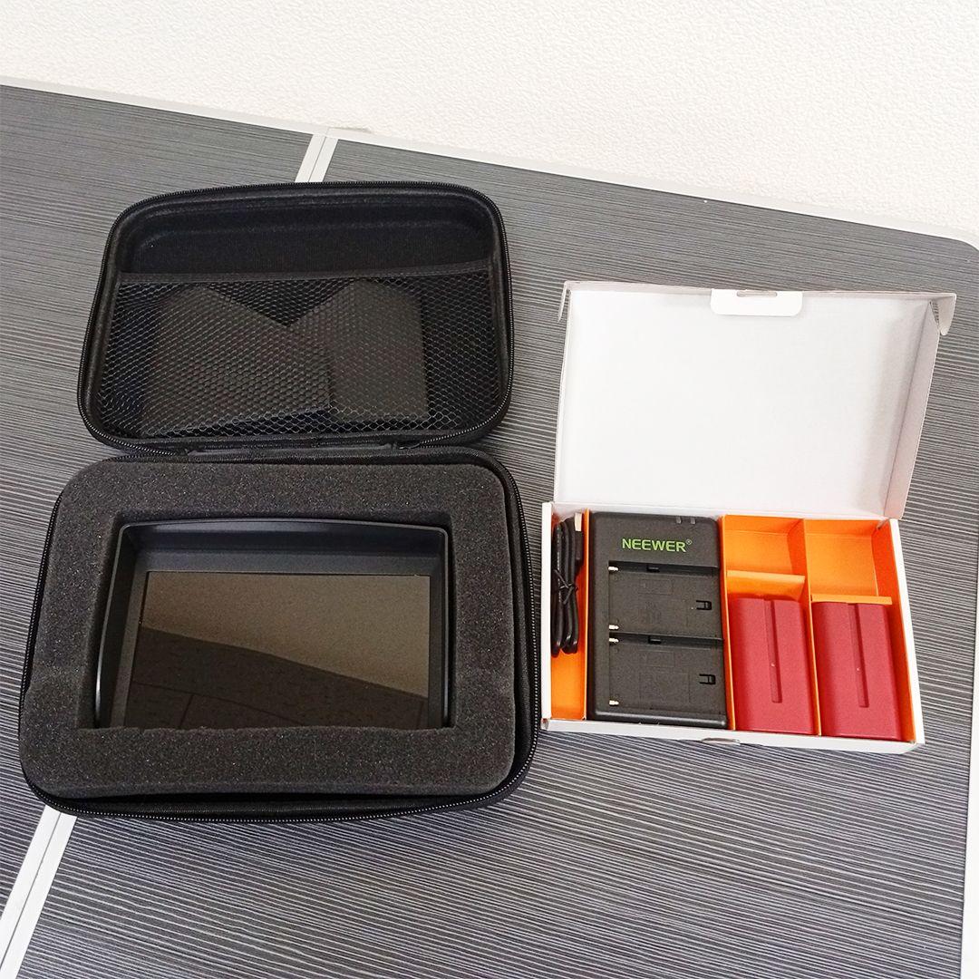 Neewer F100 7インチ カメラフィールドモニター＆充電器＆専用ケース付