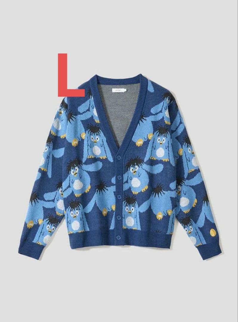 【即発送】L グラニフ 幽遊白書 ジャガードニットカーディガン graniph