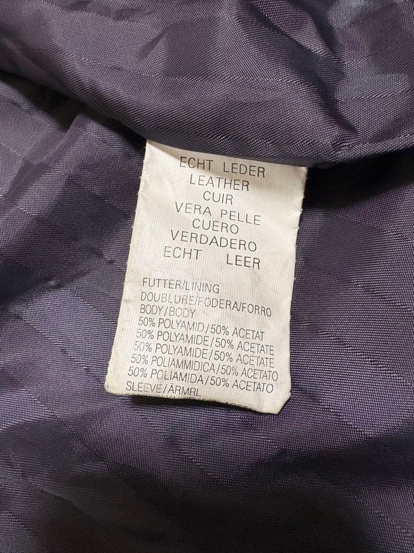 Euro vintage TRAPPER レザージャケット カーコート