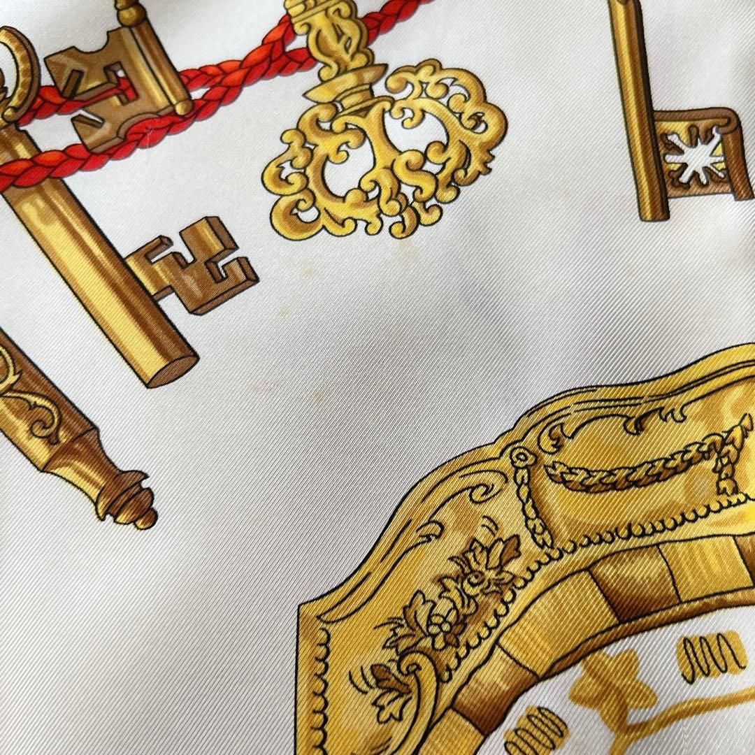 エルメス HERMES シルク ニット 切り替え ブラウス プルオーバー L