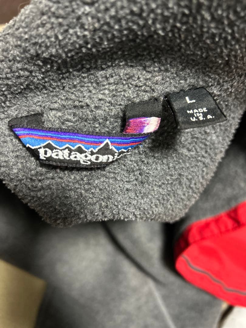 Patagonia パタゴニア シェルドシンチラ 赤 レッド 古着 Lサイズ