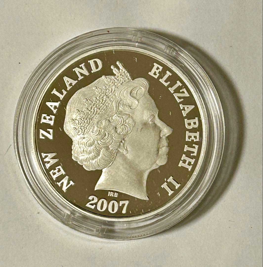 ニュージーランド 2007年 プルーフ銀貨 １NZドル　純銀31.1g