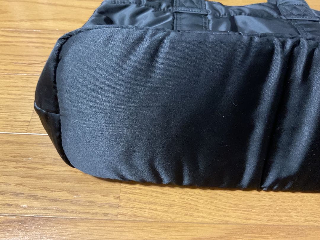 【美品/タンカー】ポーター　横長トート　ブラック　多収納　ナイロン