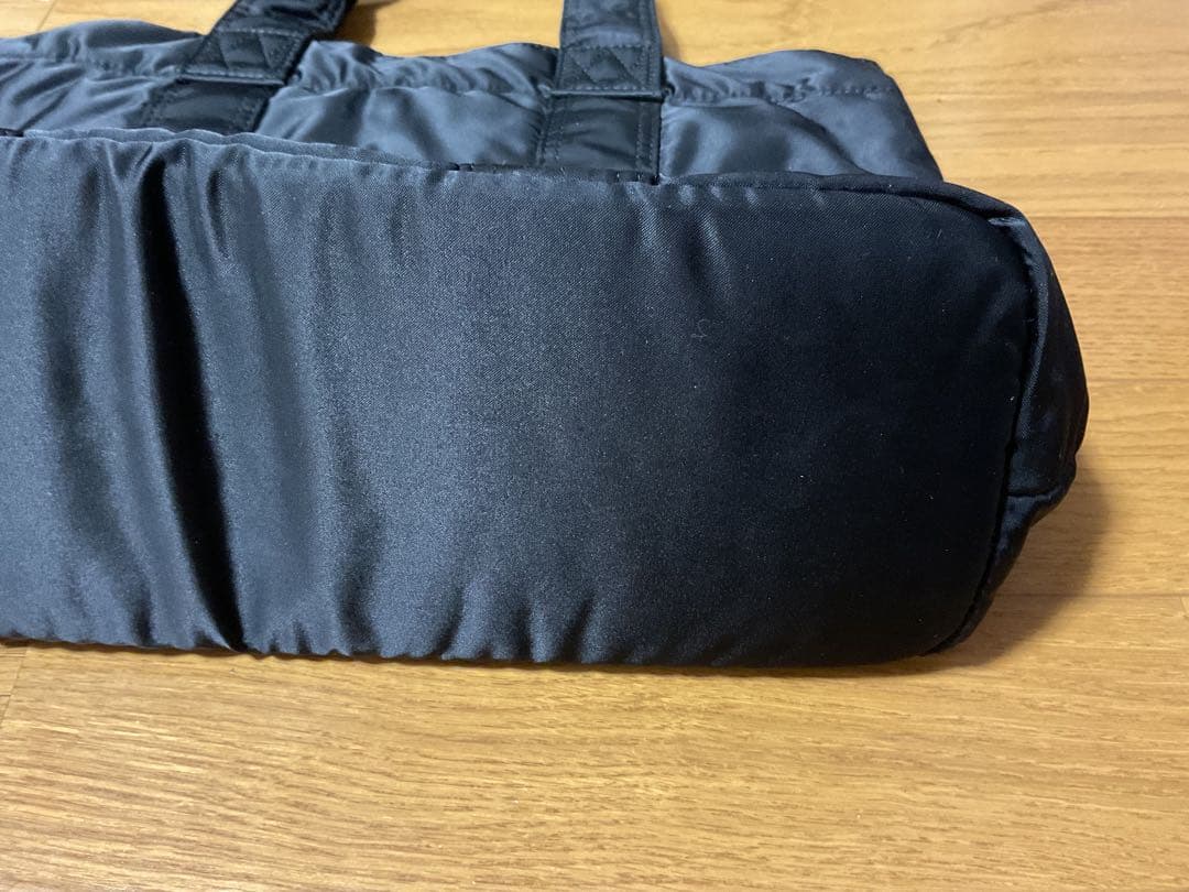 【美品/タンカー】ポーター　横長トート　ブラック　多収納　ナイロン