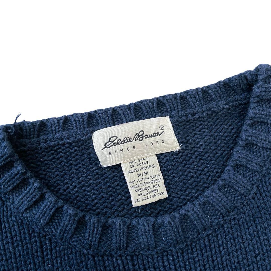 90s eddie bauer コットン ニット セーター