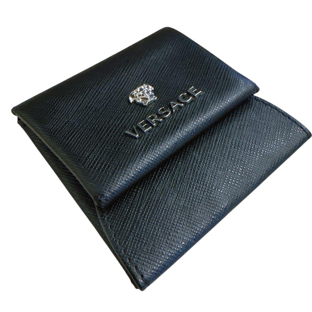 【極美品】VERSACE メデューサ ケース ブラック レザー 箱付き
