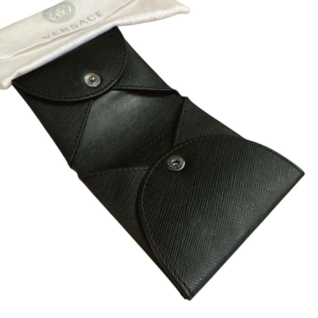 【極美品】VERSACE メデューサ ケース ブラック レザー 箱付き