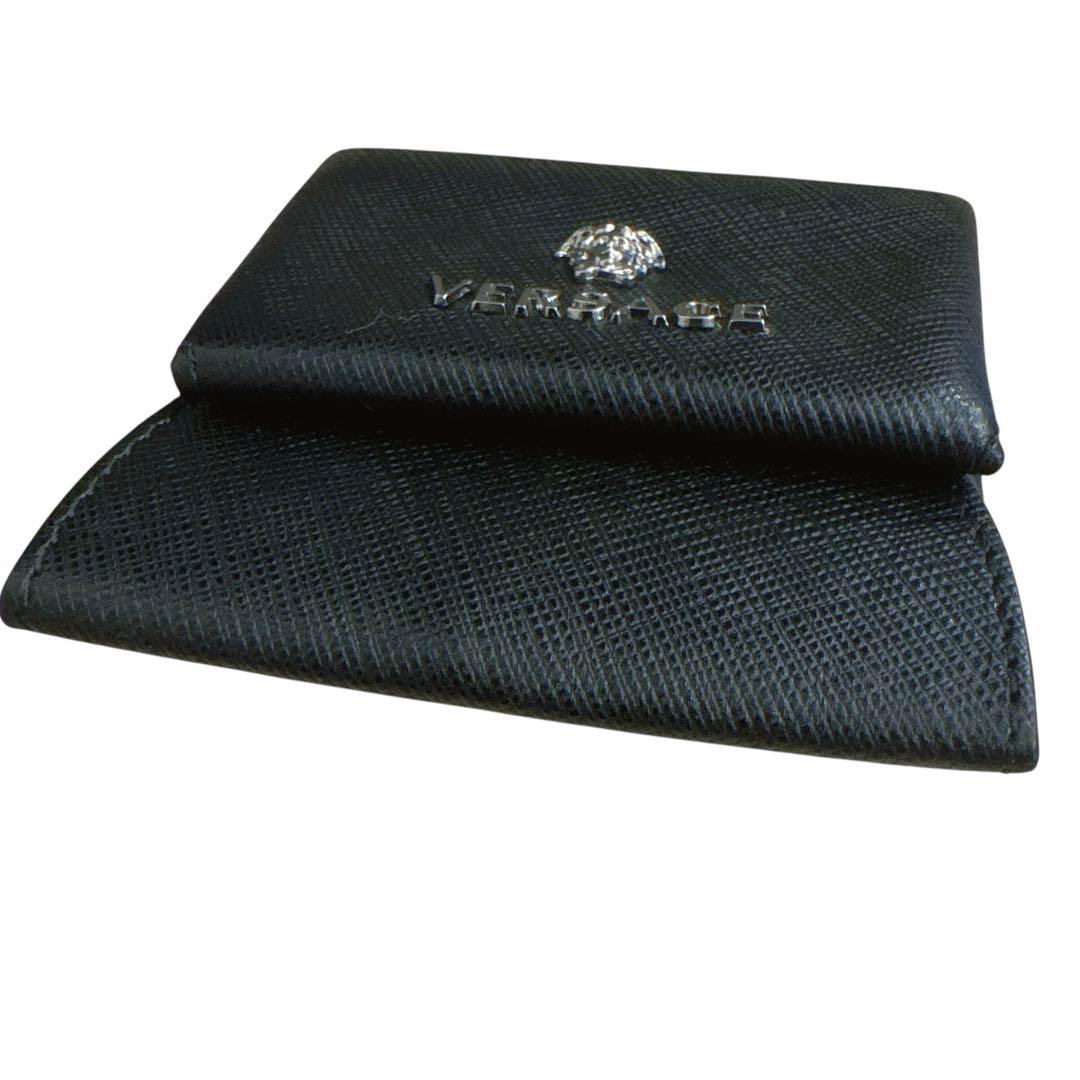 【極美品】VERSACE メデューサ ケース ブラック レザー 箱付き
