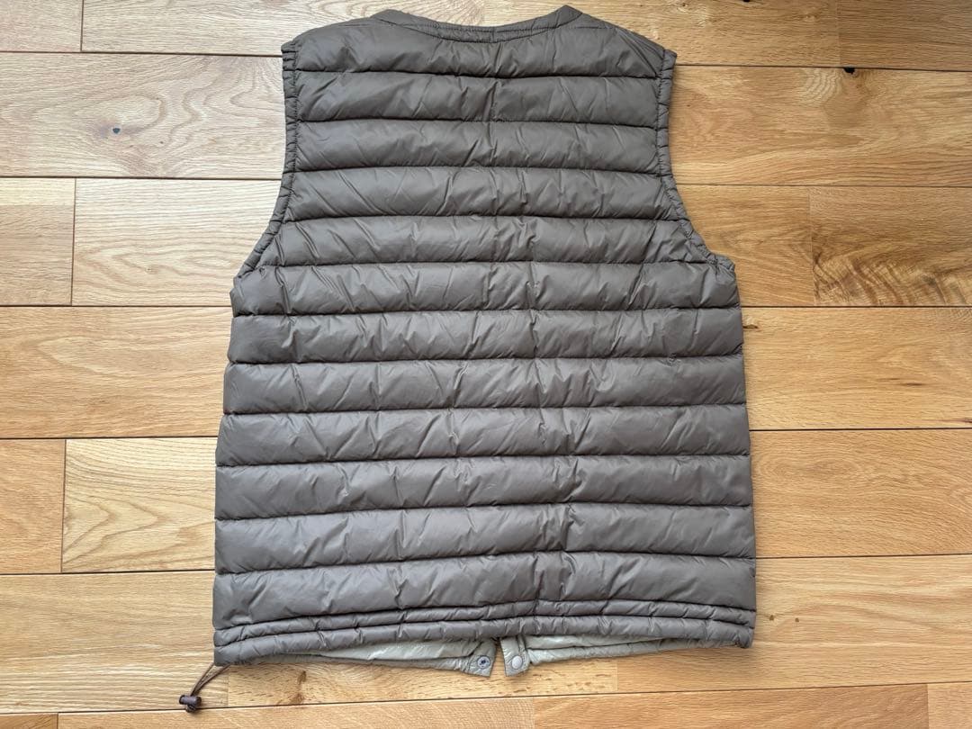 danton ブラウン キルティングダウンベスト 38