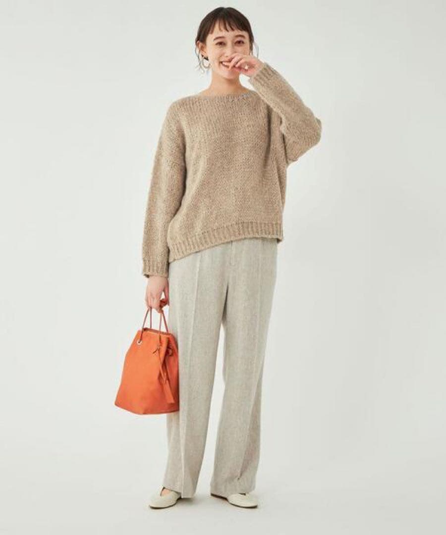 RN★プロフ必読★ 　別注ボートネックスリットプルオーバー