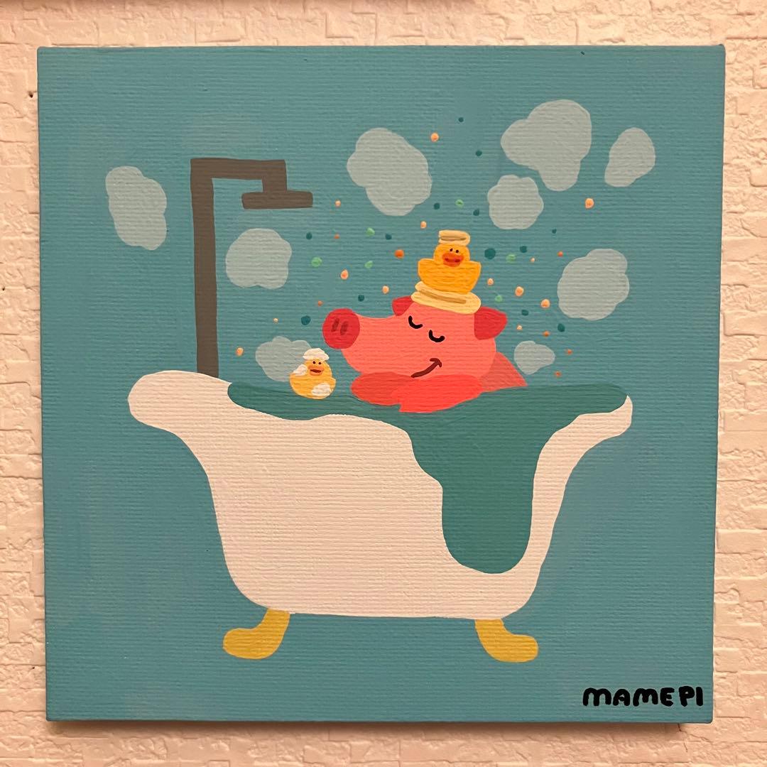 専用ページ　２枚セット　原画【だっこ】【仲良くバスタイム】