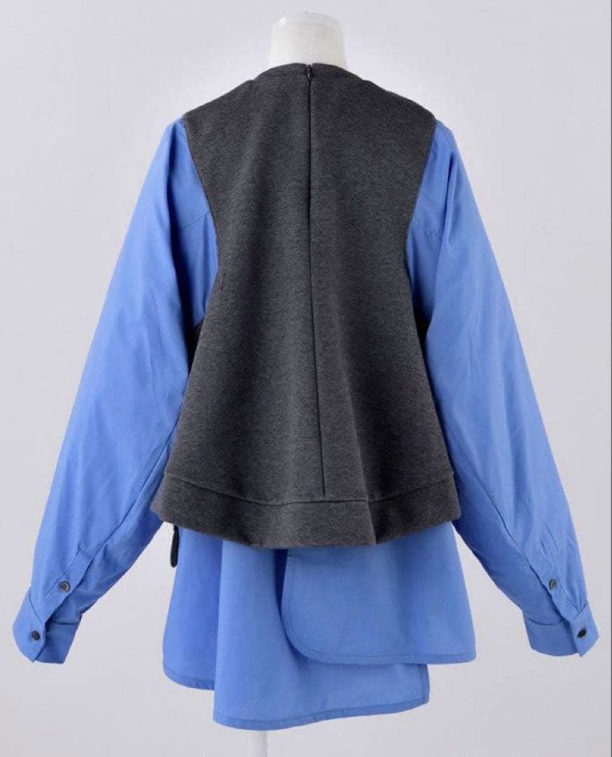 【美品】ENFOLD エンフォルド ダンボール レイヤードプルオーバー