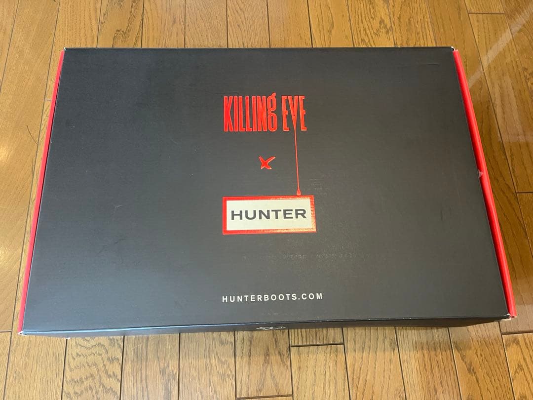 値下げ　新品 HUNTER ハンターブーツkilling eve長靴 黒US8