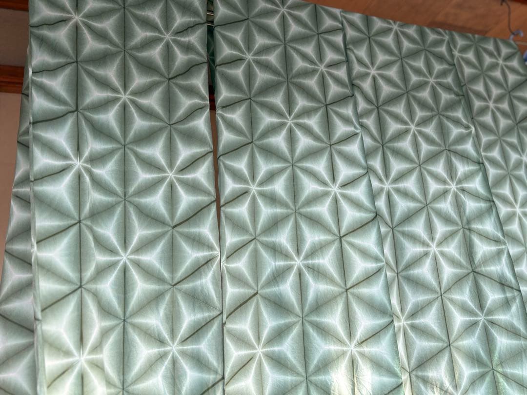 オーダー 雪花絞り 未仕立て浴衣反物 手染め生地