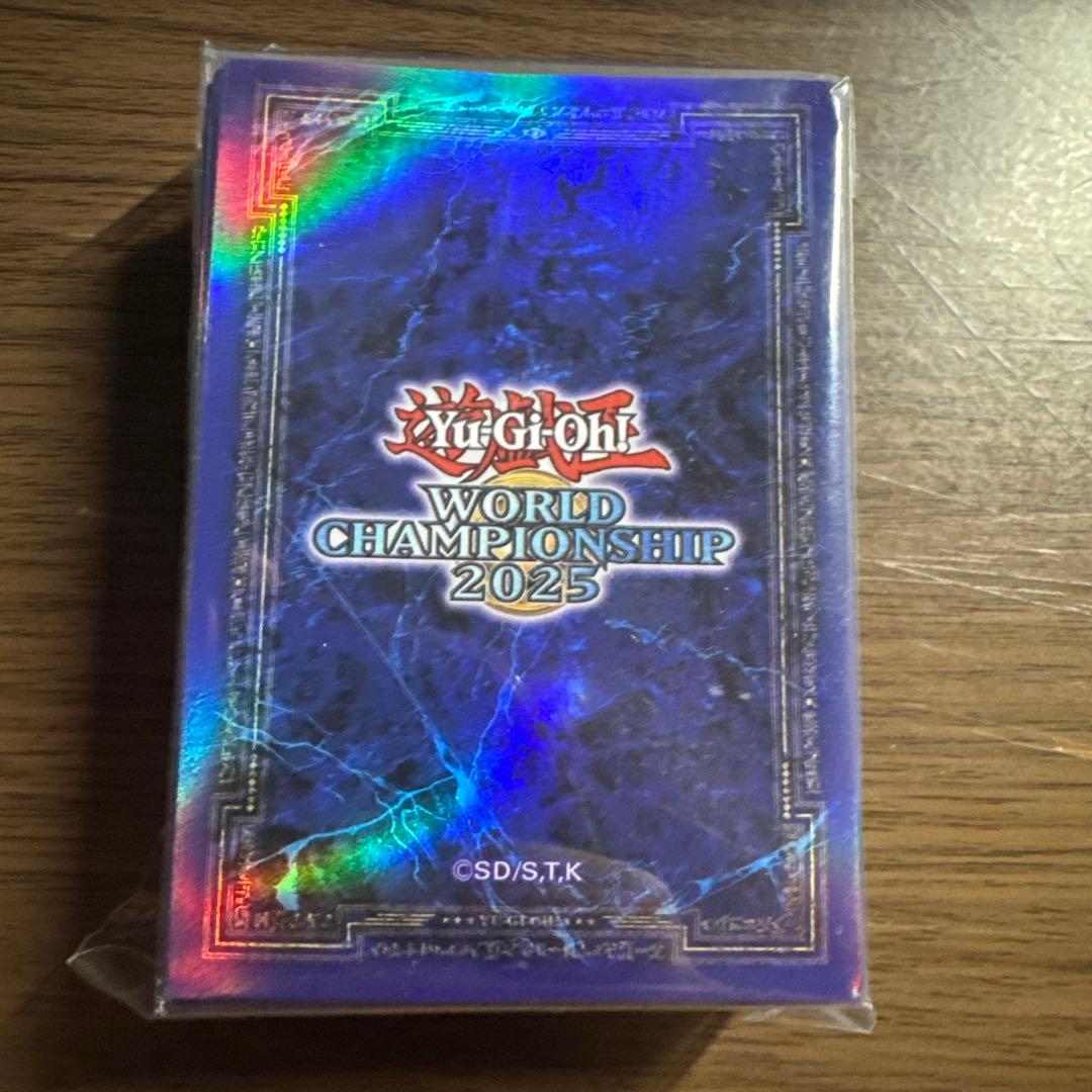 遊戯王WCS2025スリーブ 青　公式　パリ　世界大会　100入り