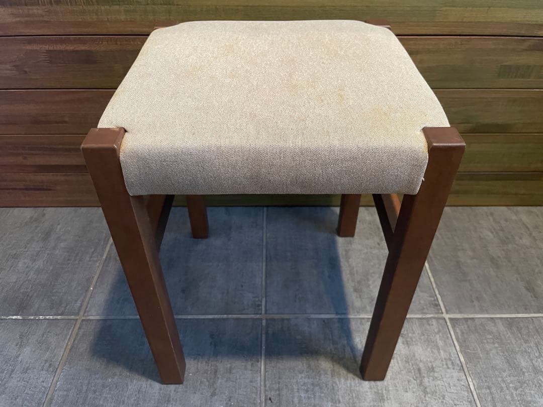 ねこ　美品■Muji無印良品 天然木バーチ材 ドレッサー/デスク+スツール