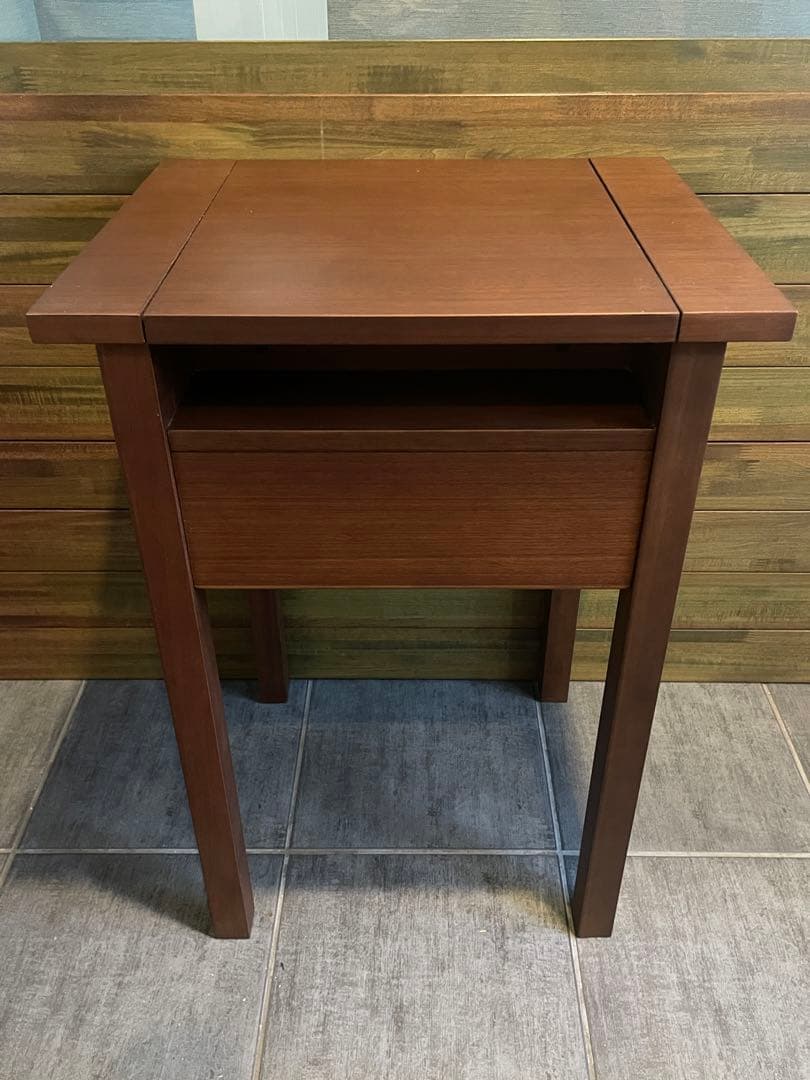 ねこ　美品■Muji無印良品 天然木バーチ材 ドレッサー/デスク+スツール