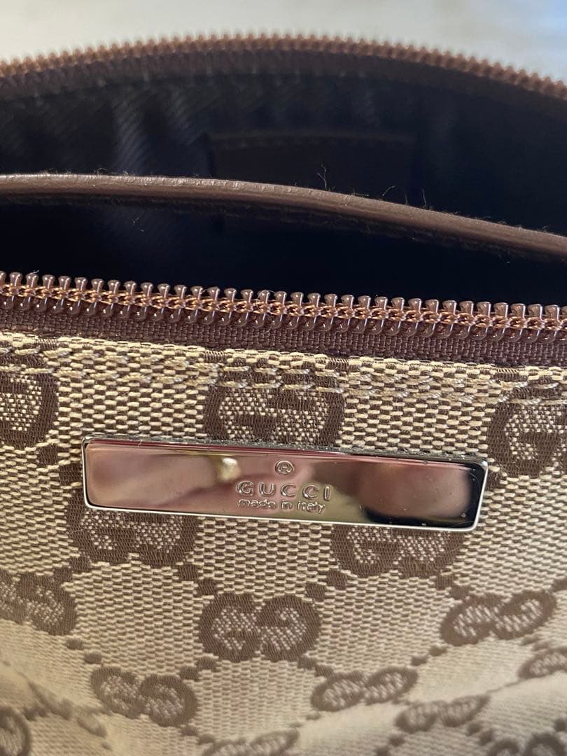 GUCCI GGパターン ポーチ ベージュ/ブラウン