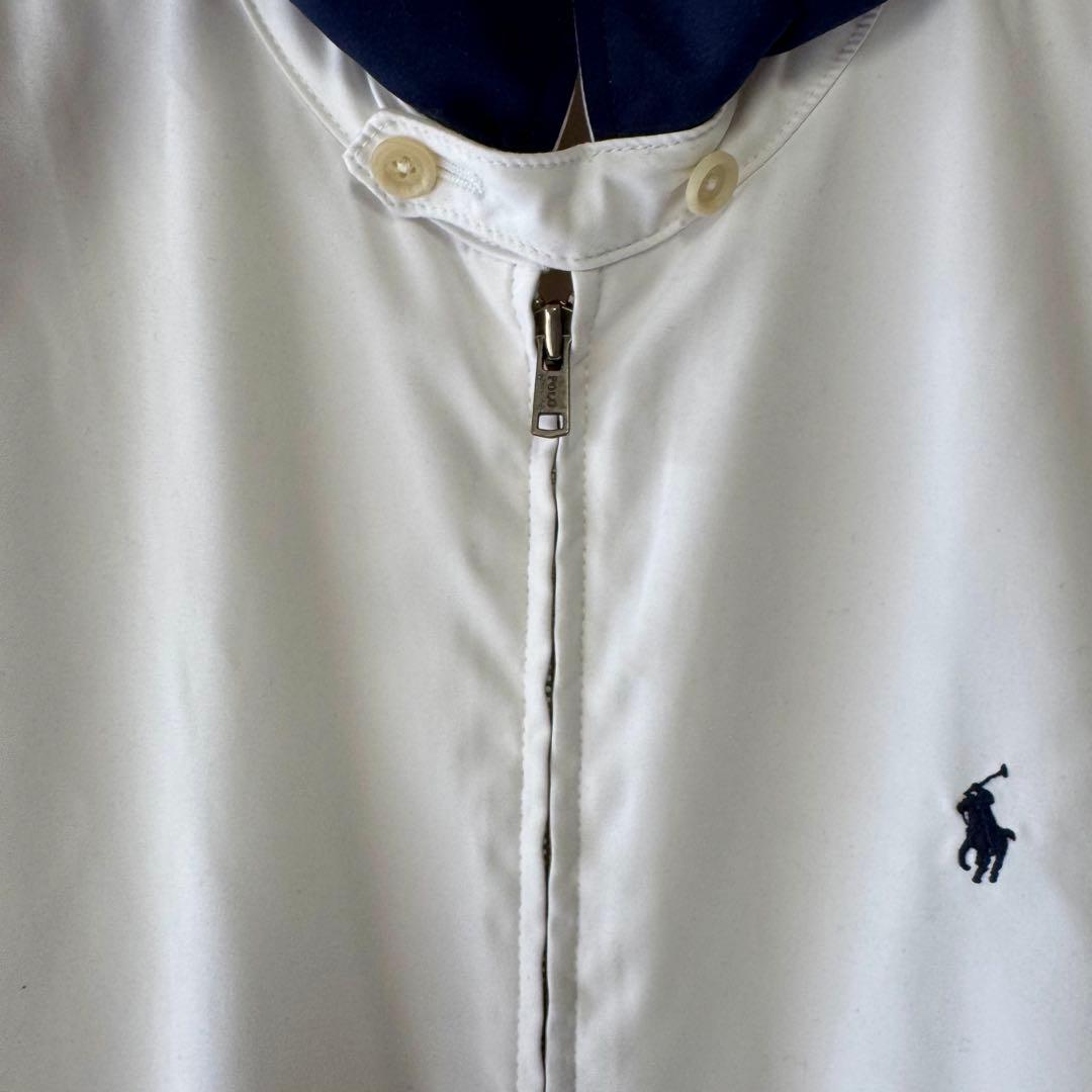 美品 ラルフローレン スイングトップ ブルゾン ジャケット ホワイト LL