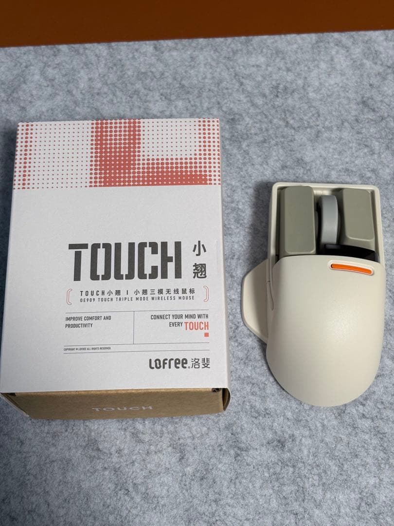 Lofree Touch マウス 本体 クリーム色