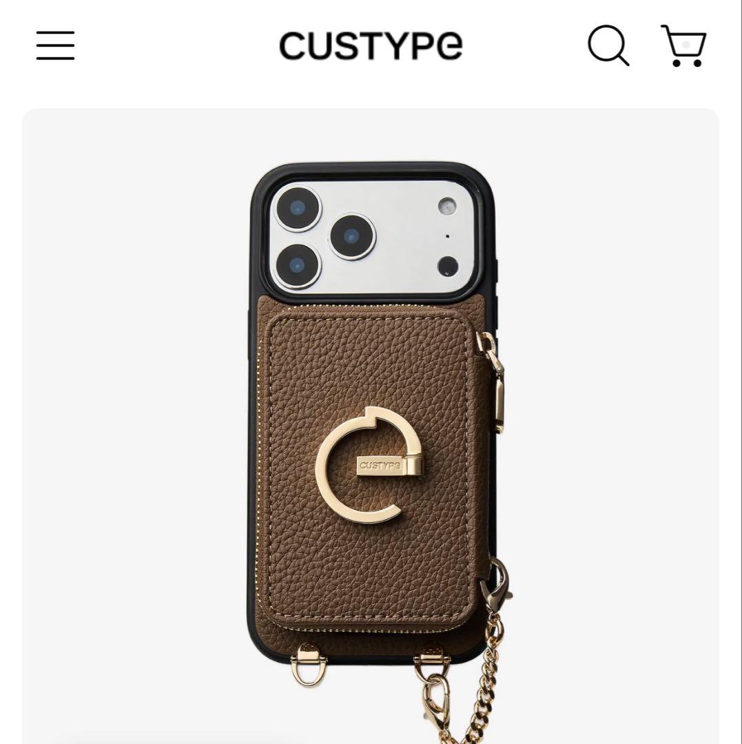 【値下げ】CUSTYPE スマホケース、スマホショルダー　iPhone16pro