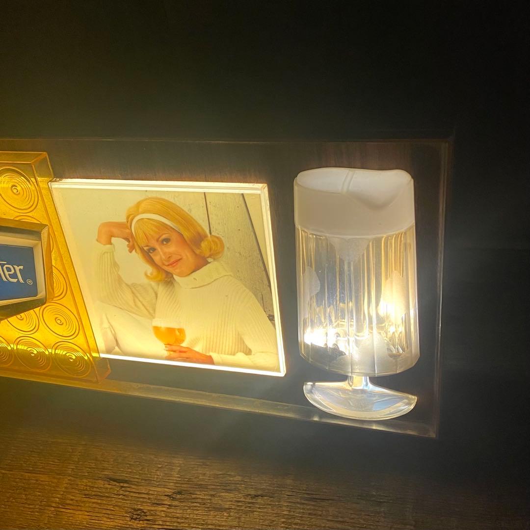 Burgermeister Beer★ナイトライトサインUSAビンテージ照明看板