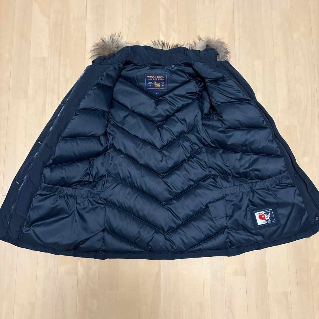 【美品】ウールリッチ アークティックパーカ ダウンコート　リアルファー　濃紺　S