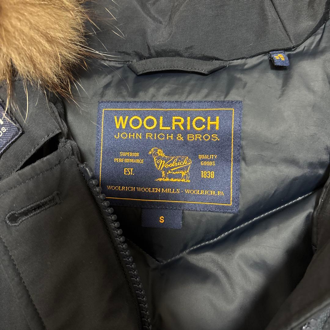 【美品】ウールリッチ アークティックパーカ ダウンコート　リアルファー　濃紺　S