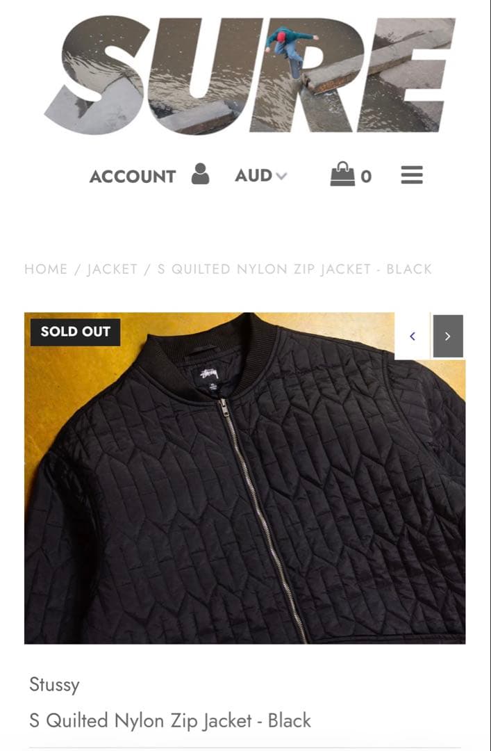 STÜSSY キルティングJK ステューシー