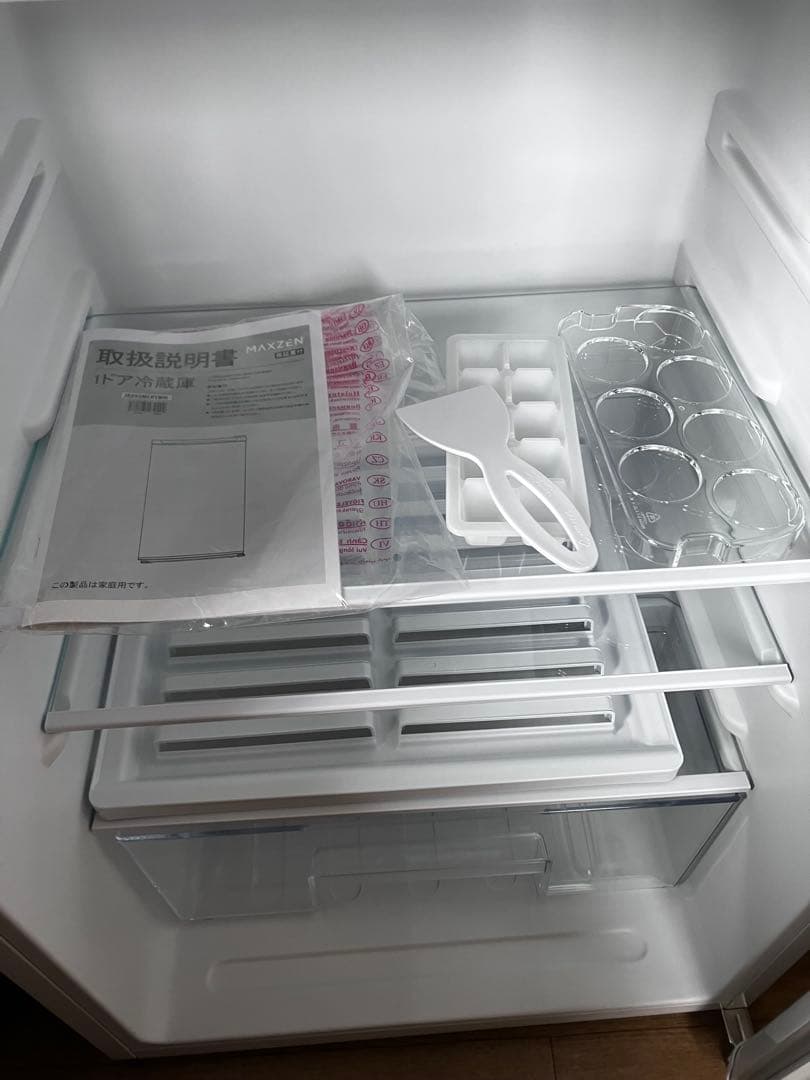 MAXZEN冷蔵庫 92L 右開き JR092ML01WH ホワイト コンパクト