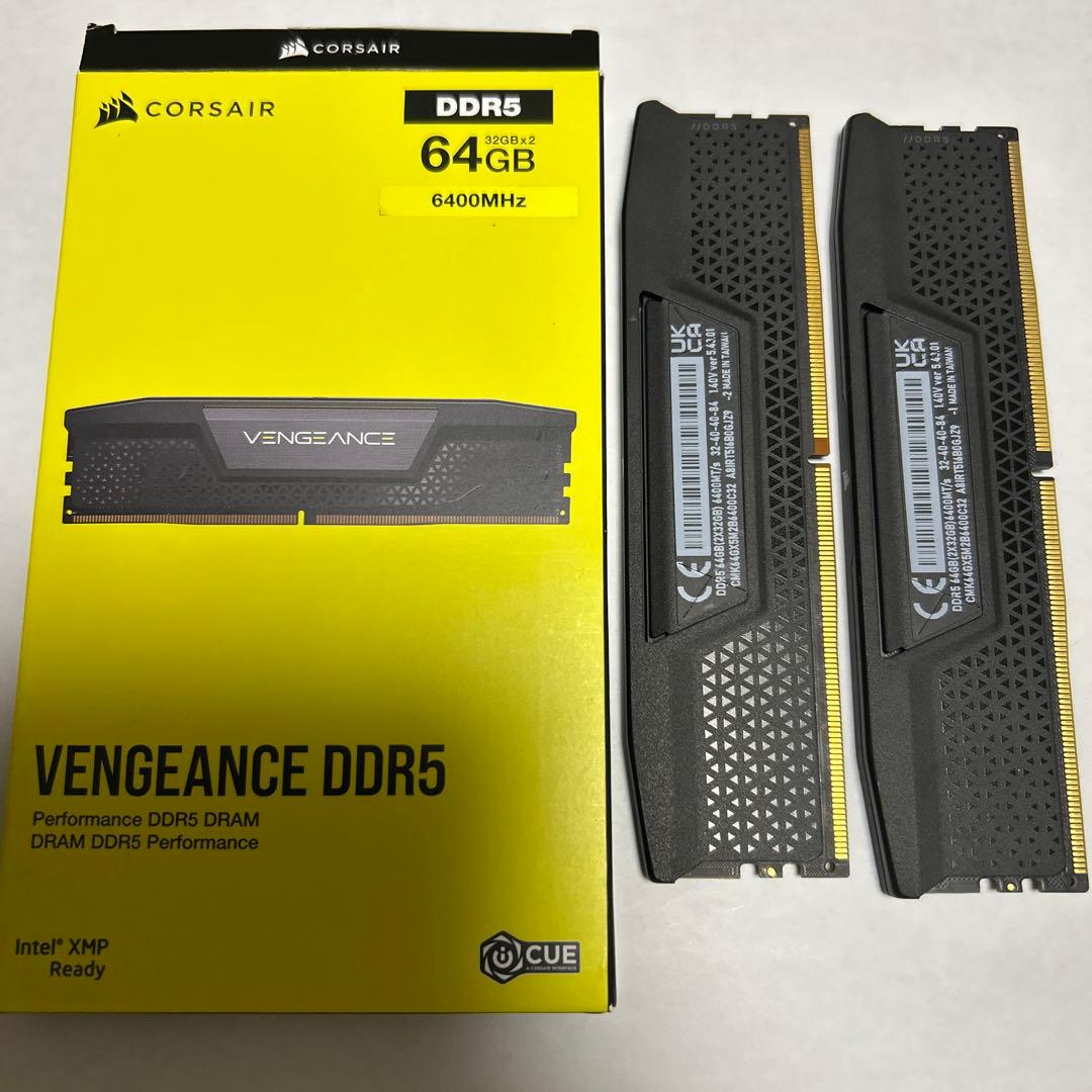 corsair vengence 64GB 32GB×2 DDR5 6400
