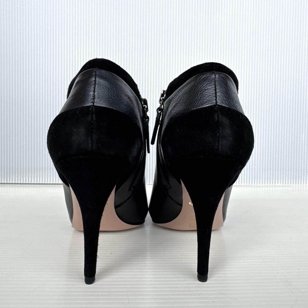 PRADA プラダ　サイドジップ　ショートブーツ　ブーティ　ハイヒール　35.5