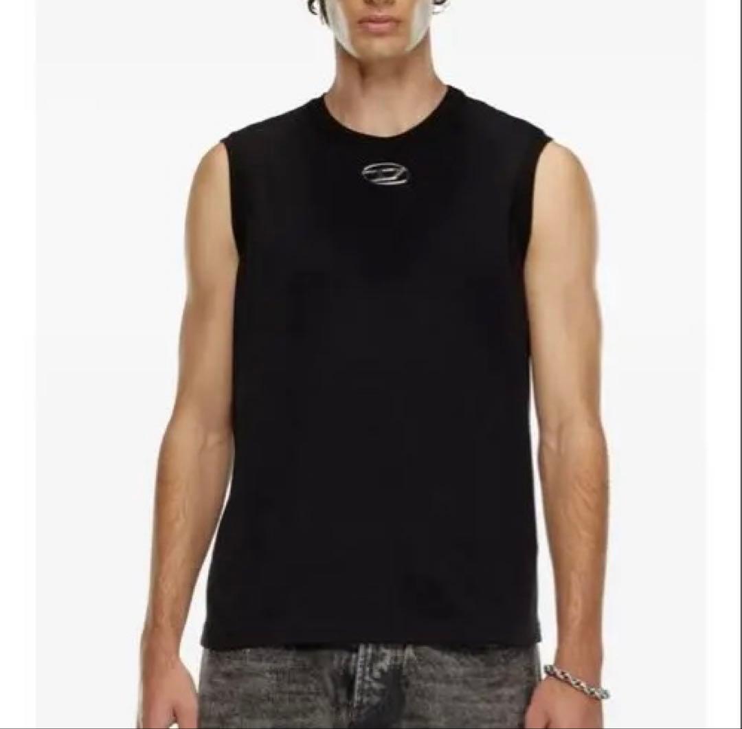 DIESEL ブラック タンクトップ Lサイズ