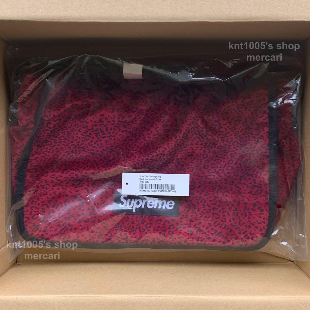 Supreme メッセンジャーバッグ シュプリーム Leopard Bag 赤