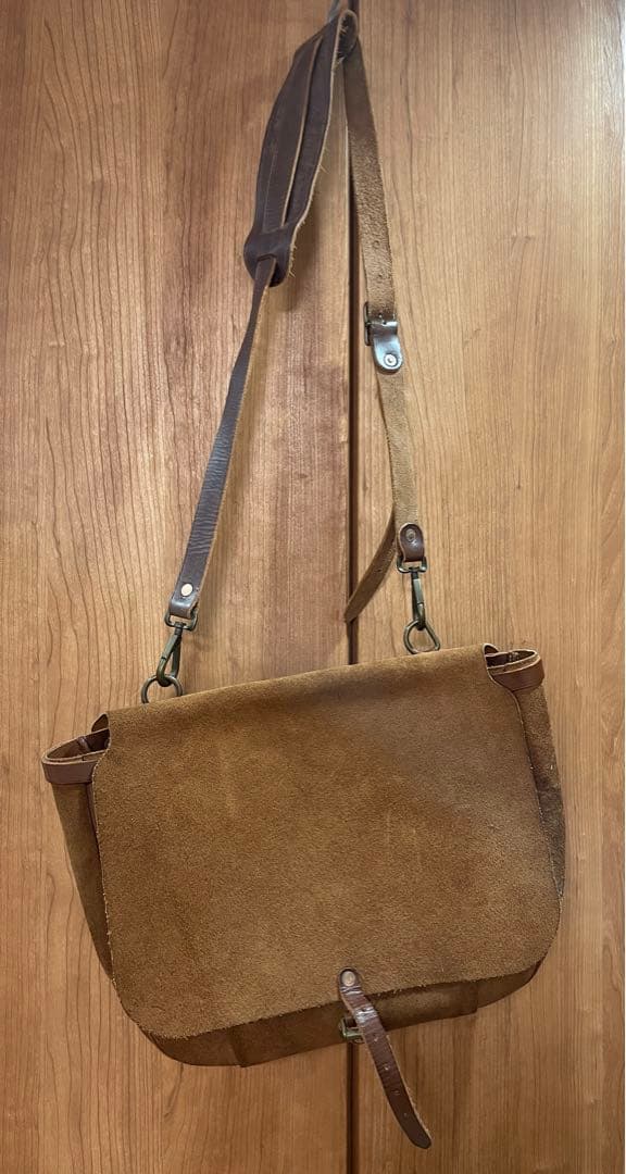 RRL ラフアウト レザーメールバッグ ダブルアールエル ラルフローレン