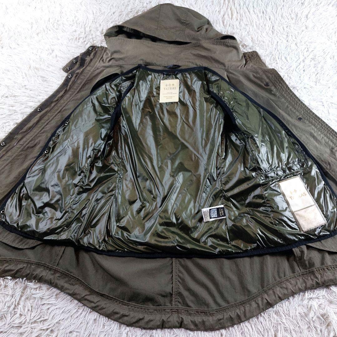 美品 定価9.68万円 TATRAS ベリーナダウベストライナーモッズコート 3