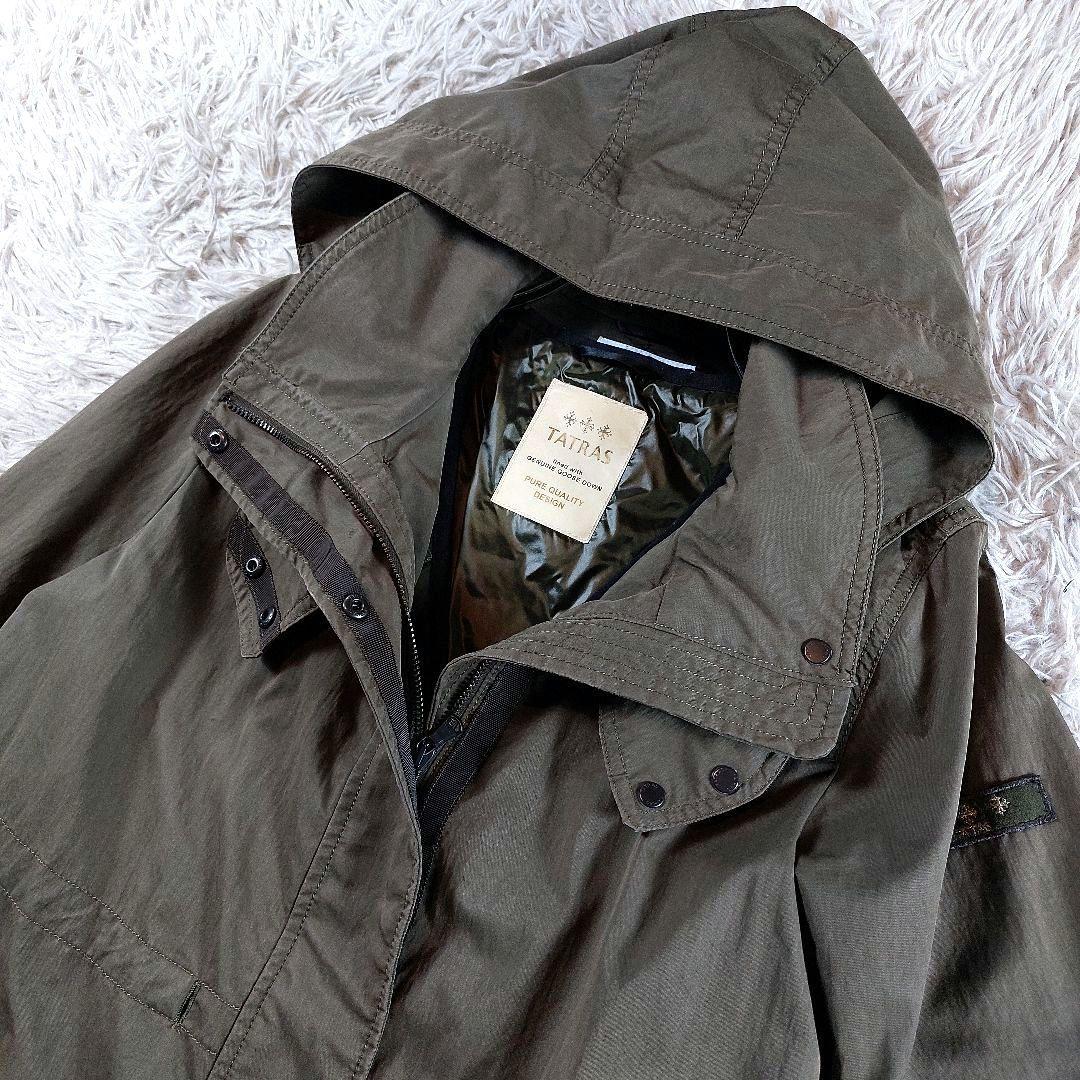 美品 定価9.68万円 TATRAS ベリーナダウベストライナーモッズコート 3