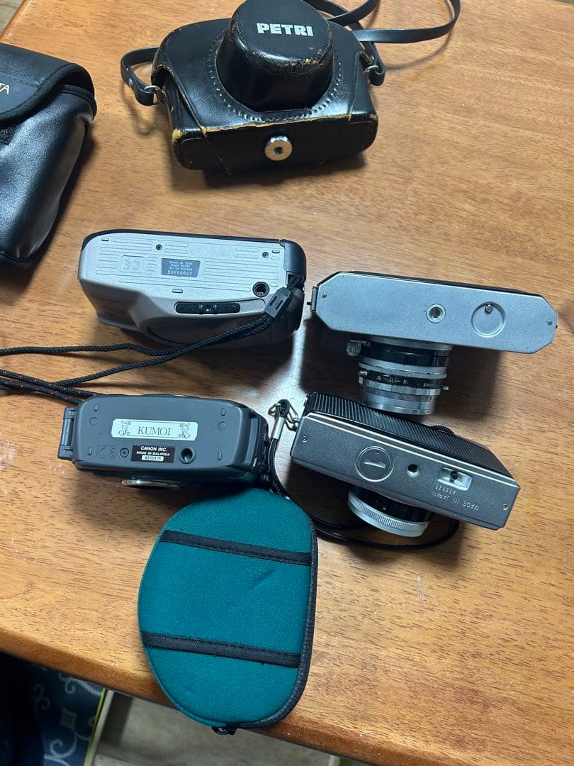 フィルムカメラセット PETRI Olympus Canon4個まとめ