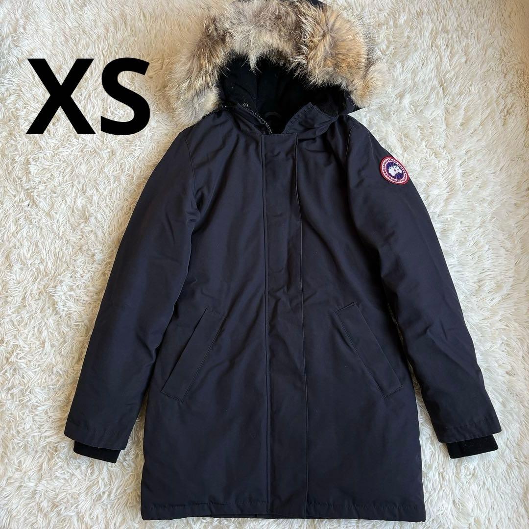 もっぴー  ヴィクトリア ミドル丈ダウン　ネイビー