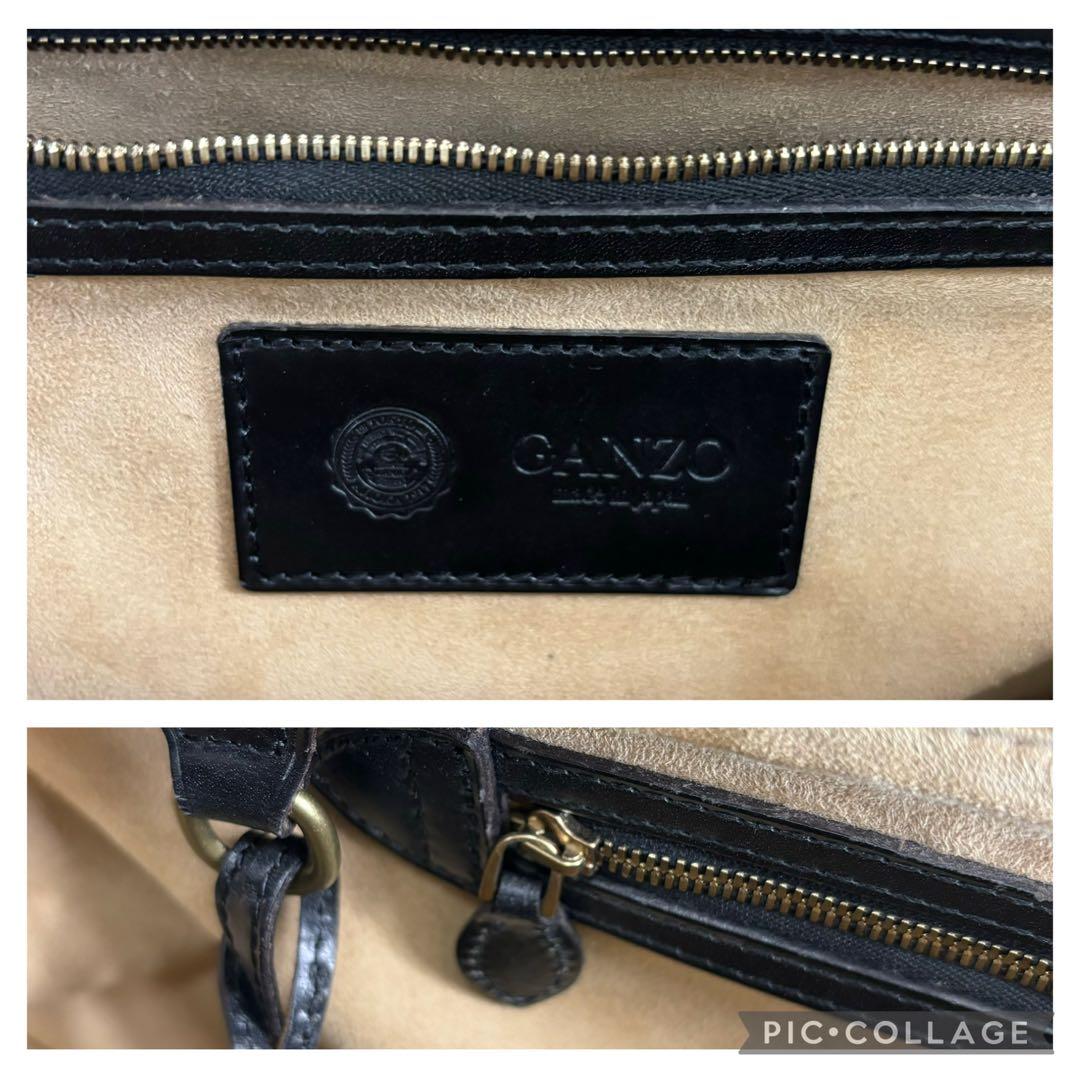 Ganzo ガンゾ BLIDRE ブライドルレザー　トートバック 黒