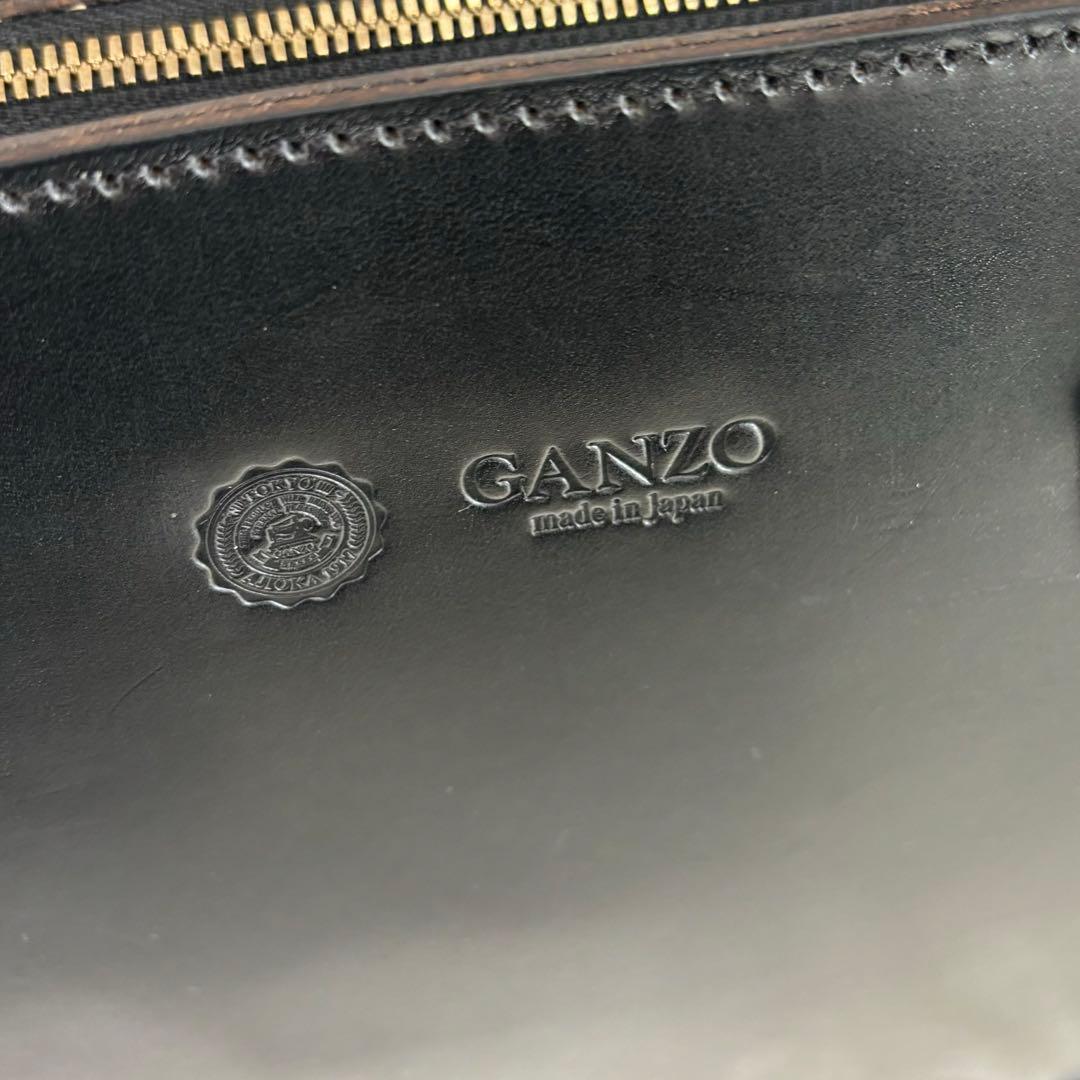 Ganzo ガンゾ BLIDRE ブライドルレザー　トートバック 黒