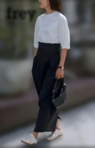 frey イージーコクーンスカート　ネイビー