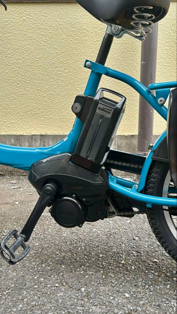 Pas babby 電動アシスト自転車 青 バスケット付き