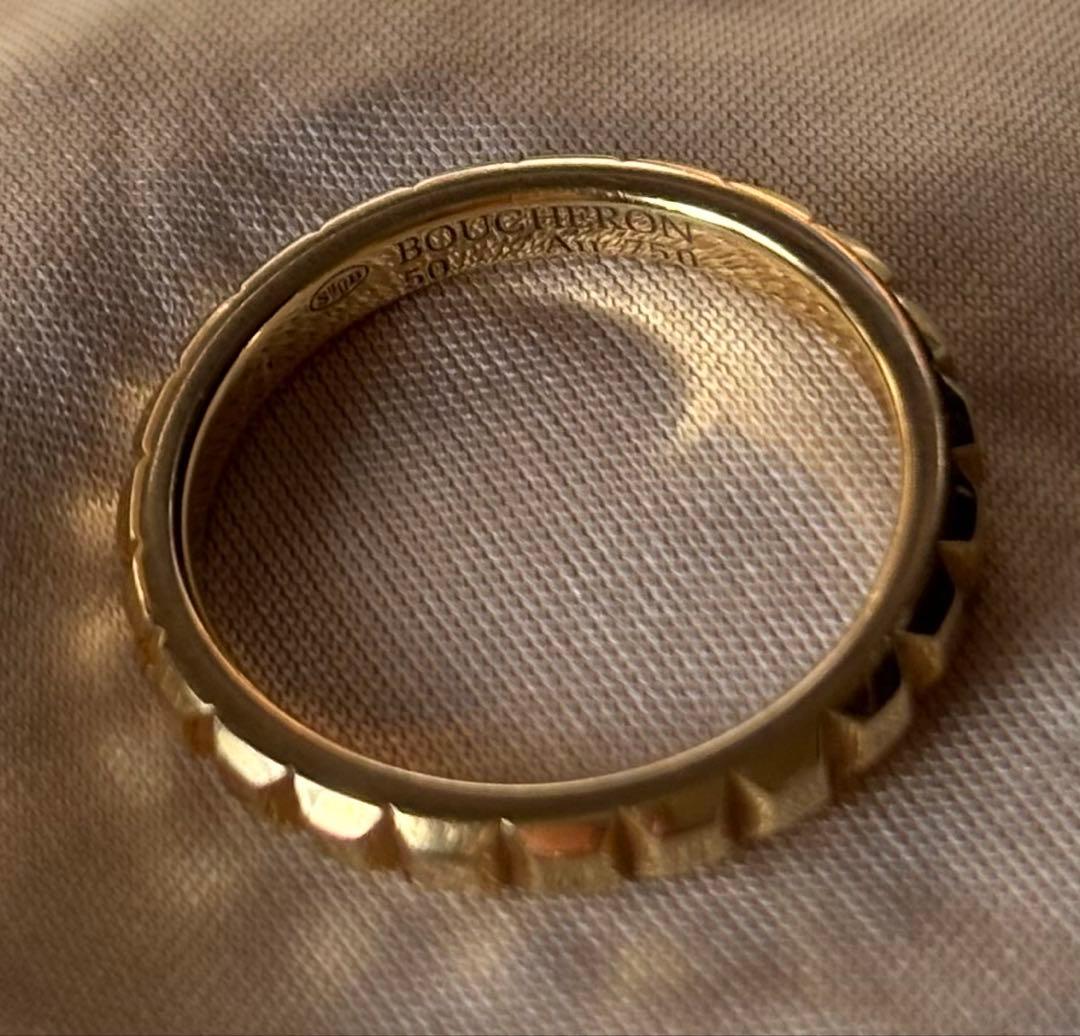 ブシュロン キャトル クルドパリ ミディアム リング 50 イエローゴールド